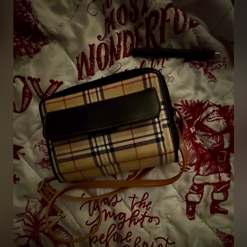 Plaid Crossbody Bag EUC